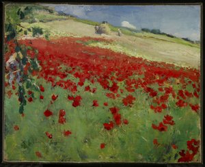 Paisaje con amapolas, 1887